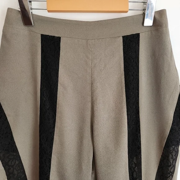 Dress pants Going out Joggers Green color Lace tapered leg BEBE  NWT - Picture 8 of 16